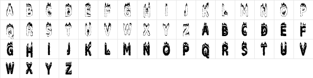 Plastic Explosive Regular  glyph index
