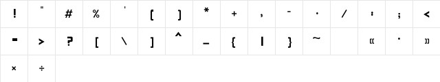 Elham Regular  glyph index