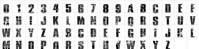 Buy More Regular  glyph index