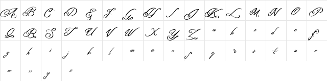 Hafala FREE Regular  glyph index