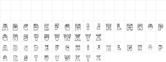 Kiffe Watx Regular  glyph index