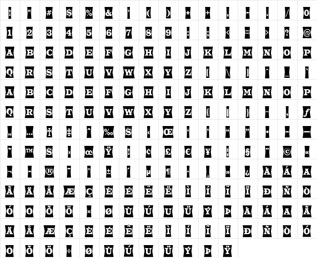 a_TrianglerCmFld Regular  glyph index