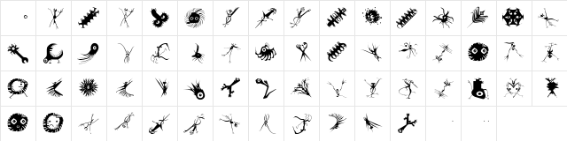 NewEarthCitizens Regular  glyph index