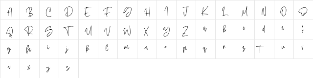 Oterdin Free Regular  glyph index