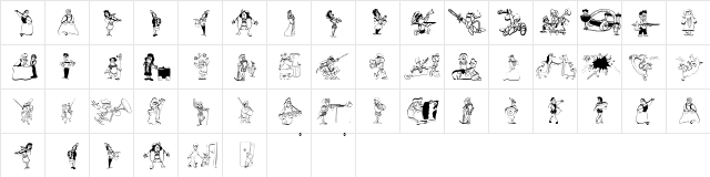 RenaissancePeople Regular  glyph index