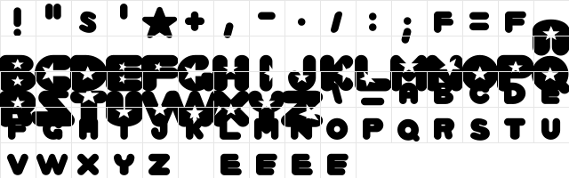 Crystal Universe Regular Regular  glyph index