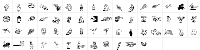 Df FontooniesTT ITC Regular  glyph index