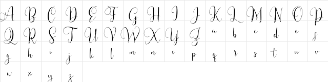 Berlynda FREE Regular  glyph index