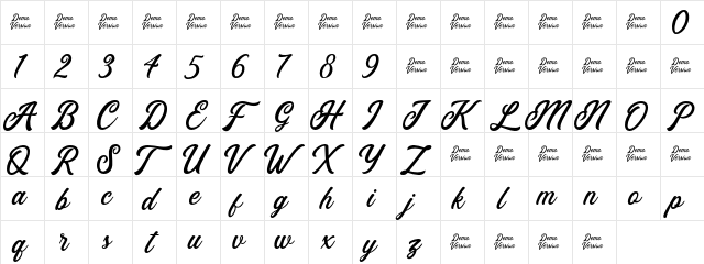 Eusthalia Clean Regular  glyph index