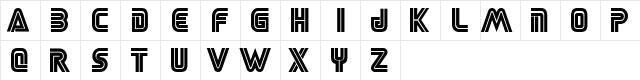 SEGA LOGO FONT Regular  glyph index