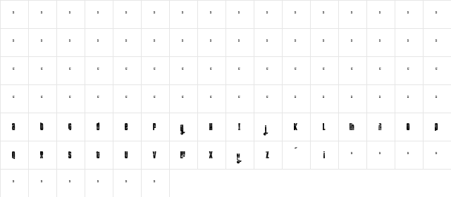 FT Kolari demo light  glyph index