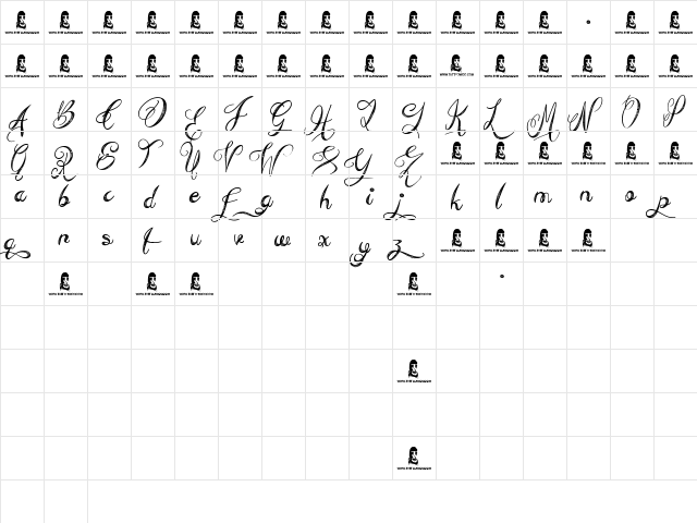 Everything Holiday Regular  glyph index