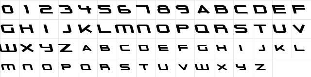 Outer Limits Solid Extended Italic  glyph index