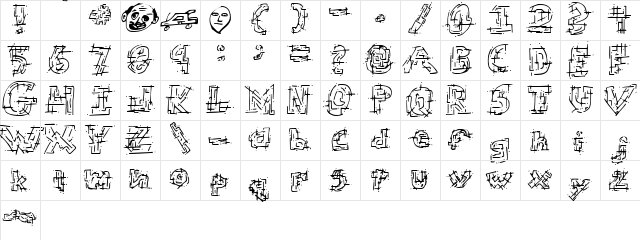 Chaotic Circuit Regular  glyph index