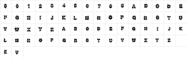 WinterDecor Regular  glyph index