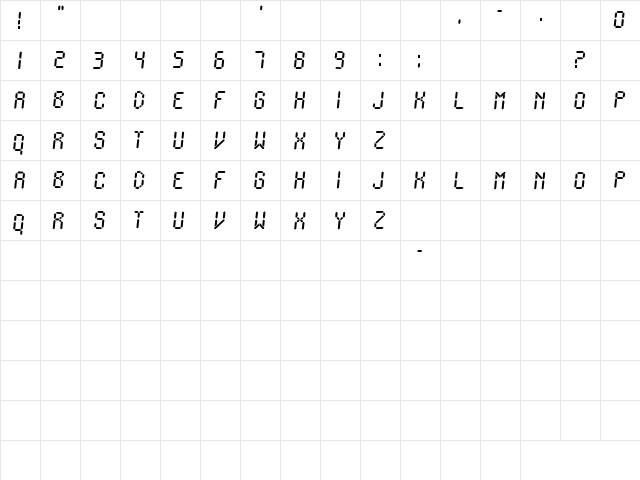 Ionic Charge Regular  glyph index