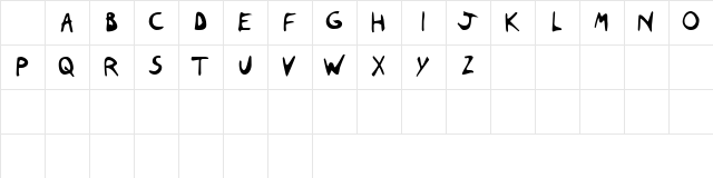 Nas Coxas Regular  glyph index