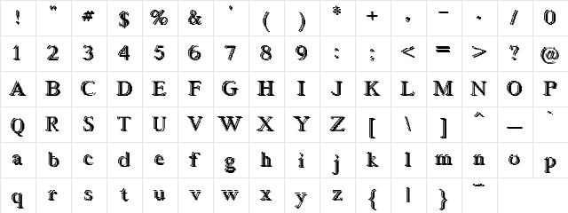 Quiver Regular  glyph index