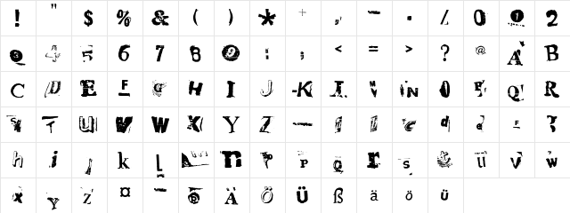 HotPlate LT Std 5 Regular  glyph index