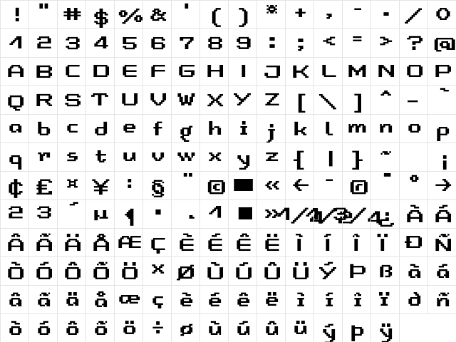 LomoCopy LT Std Medium Regular  glyph index