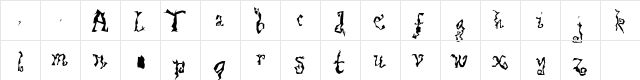 Lucas Regular  glyph index