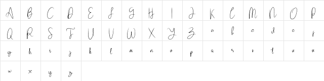 Subsky Regular  glyph index