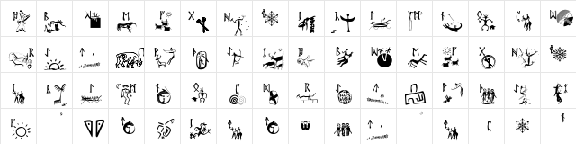 RuneStones Regular  glyph index