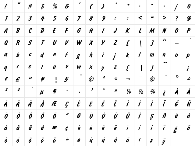 00912 Regular  glyph index