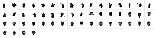 Fantome Regular  glyph index