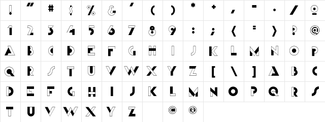CCDutchCourage-AndTan-Black Black  glyph index