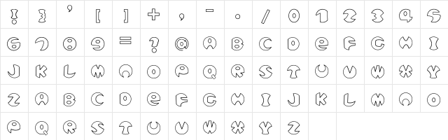 Boolat Regular  glyph index