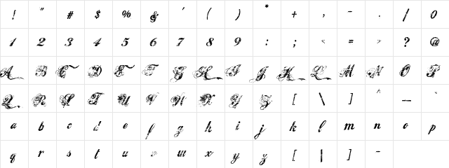 Hawaii Killer Regular  glyph index