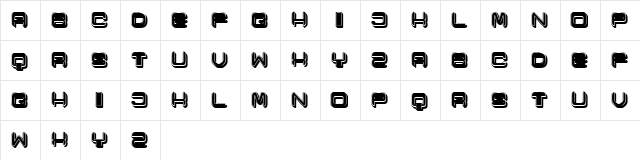 Cronica Regular  glyph index