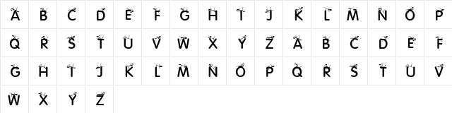 KR Crowd Surfer Regular  glyph index