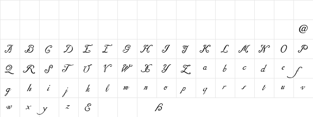 Daresiel Demo Regular  glyph index