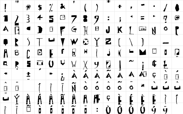 Polish Posterisation Regular  glyph index