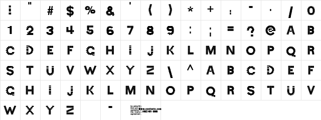 Neck Candy Filler Regular  glyph index