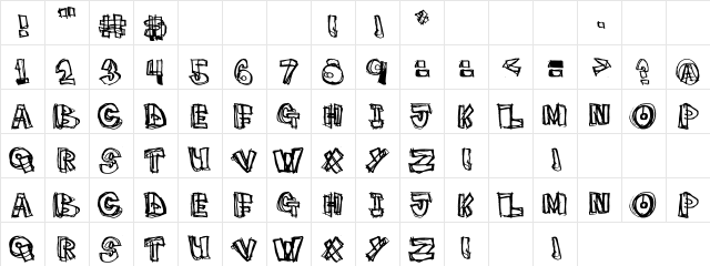 pigeon_snatch Regular  glyph index