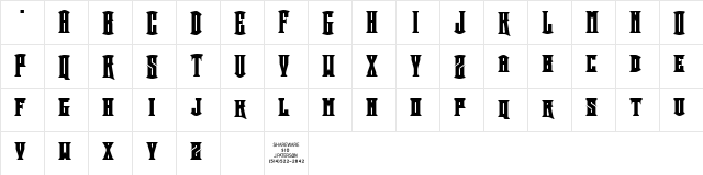 Crown Title Normal  glyph index