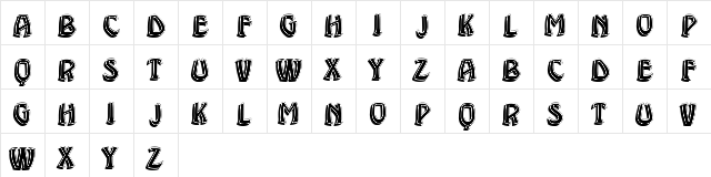 Brassica Filled Regular  glyph index