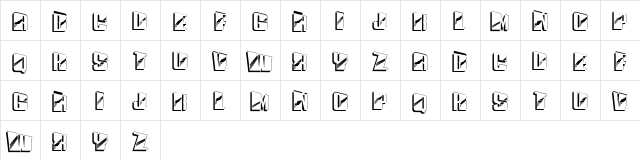Divine Regular  glyph index