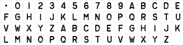 Embossing Tape 3 BRK Regular  glyph index