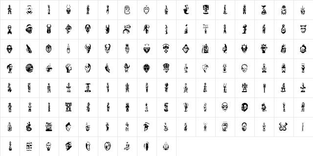 LinotypeAfroculture Regular  glyph index