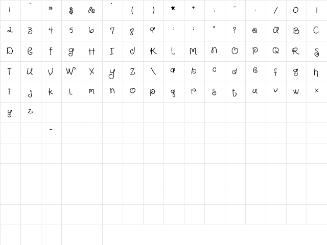 2Peas Girly 2Peas Girly  glyph index