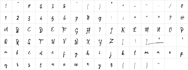 a Angkanya Sebelas Regular  glyph index