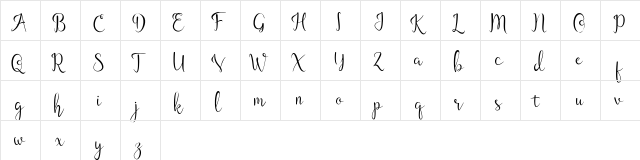 Guttentag Regular  glyph index