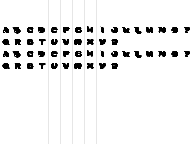 david Regular  glyph index