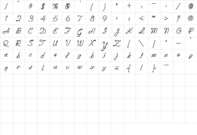 Scrap Loop Regular  glyph index