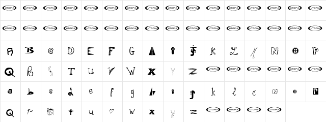 Instant Soup Mix Regular  glyph index