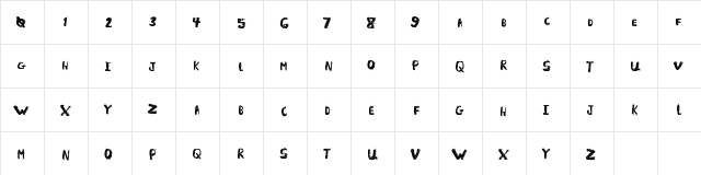 LightFuze Regular  glyph index